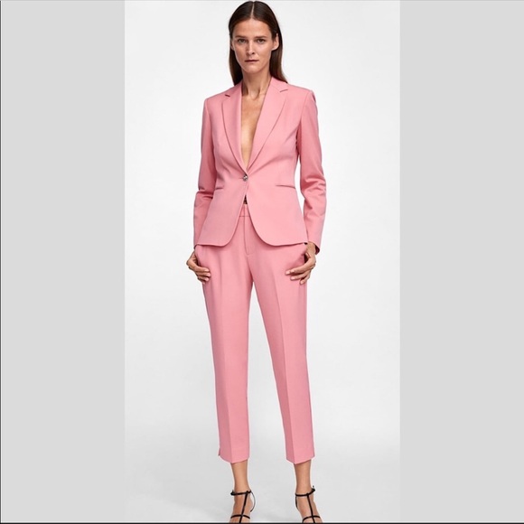 Zara Pants - Zara Pink Suit - Blazer and Pants NWT